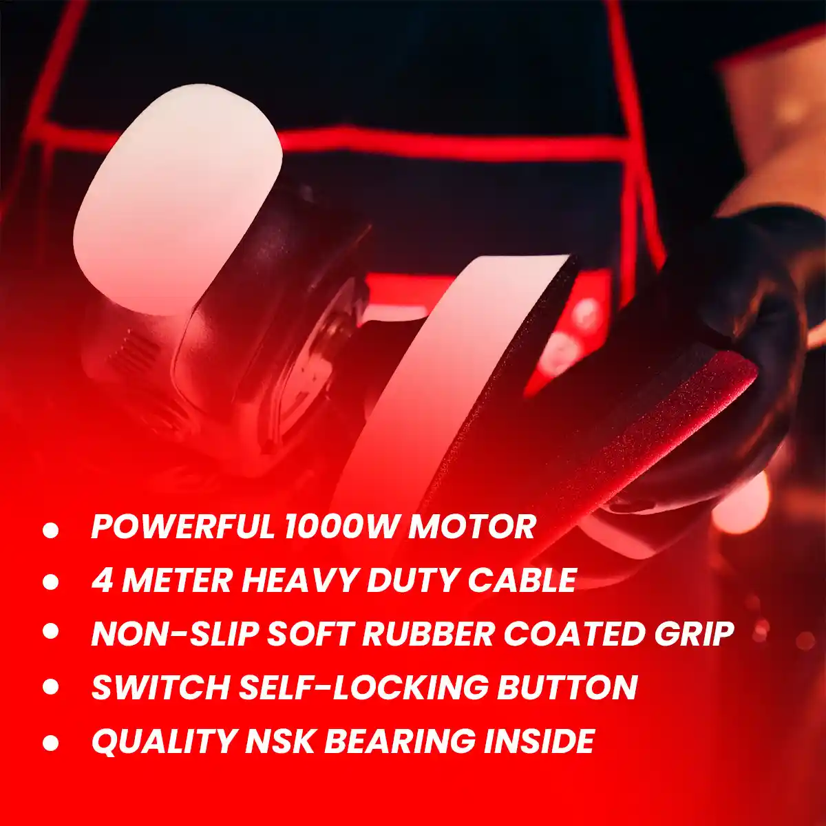 M1000 Rotary Polisher and High-Power Car Polishing Machine for Professionals