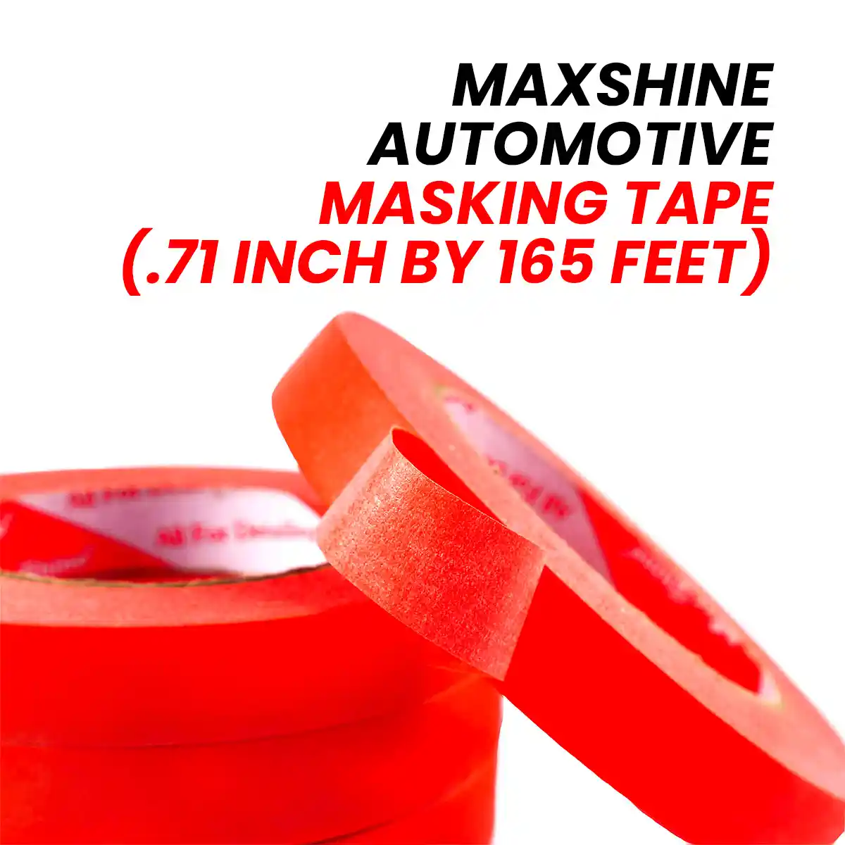 Maxshine Automotive Masking Tape (0.71 inch by 165 Feet) and Masking Tape for Professional Detailing Tools