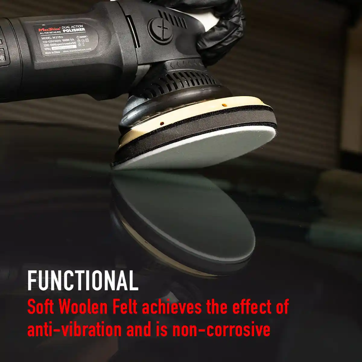 Glass Wool Polishing Pad - 5 Inch and Polishing Pad for Professional Detailing Tools