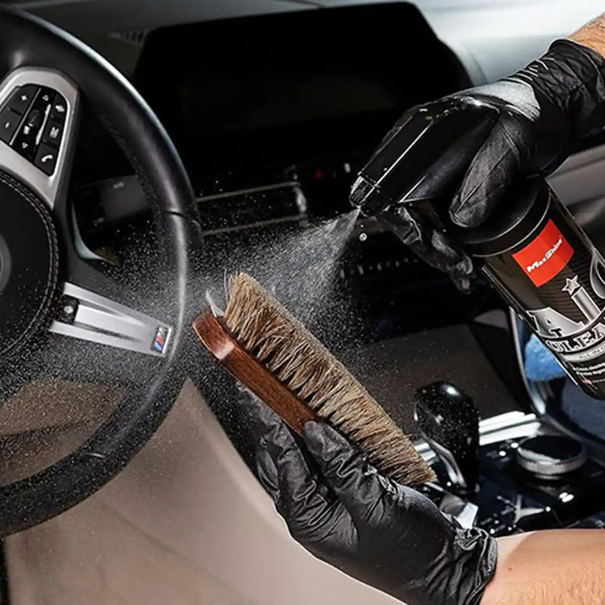 Horsehair Cleaning Brush and Brush for Professional Detailing Tools