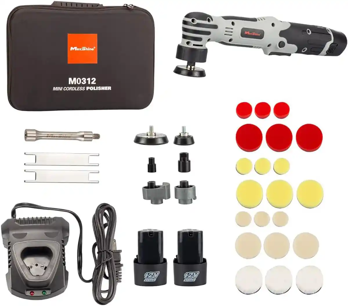 Mini Cordless Polisher (Rotary, 3mm, 12mm orbit Options) and Cordless Polisher for Professional Machine and Tools