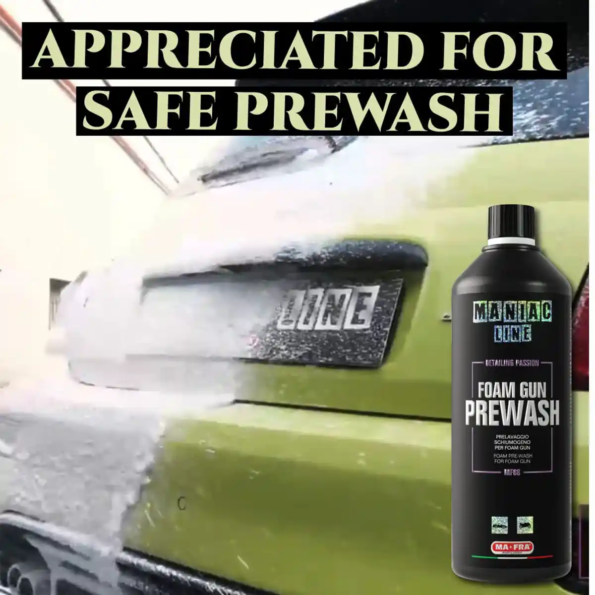 Foam Gun Prewash and Prewash for Professional Exterior Care