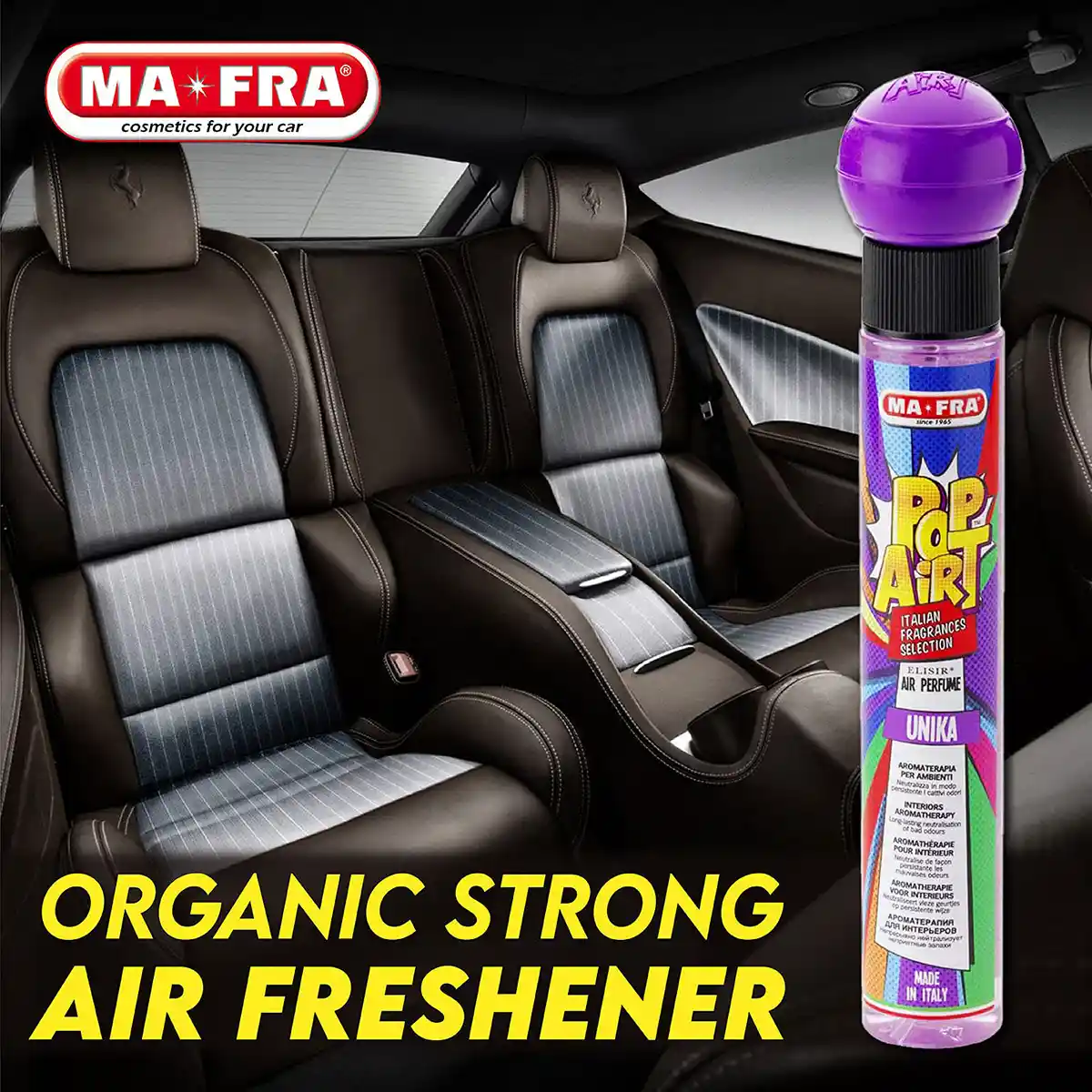 POP ART Car Perfumes (Various Scents) and Car Perfume for Professional Interior Care