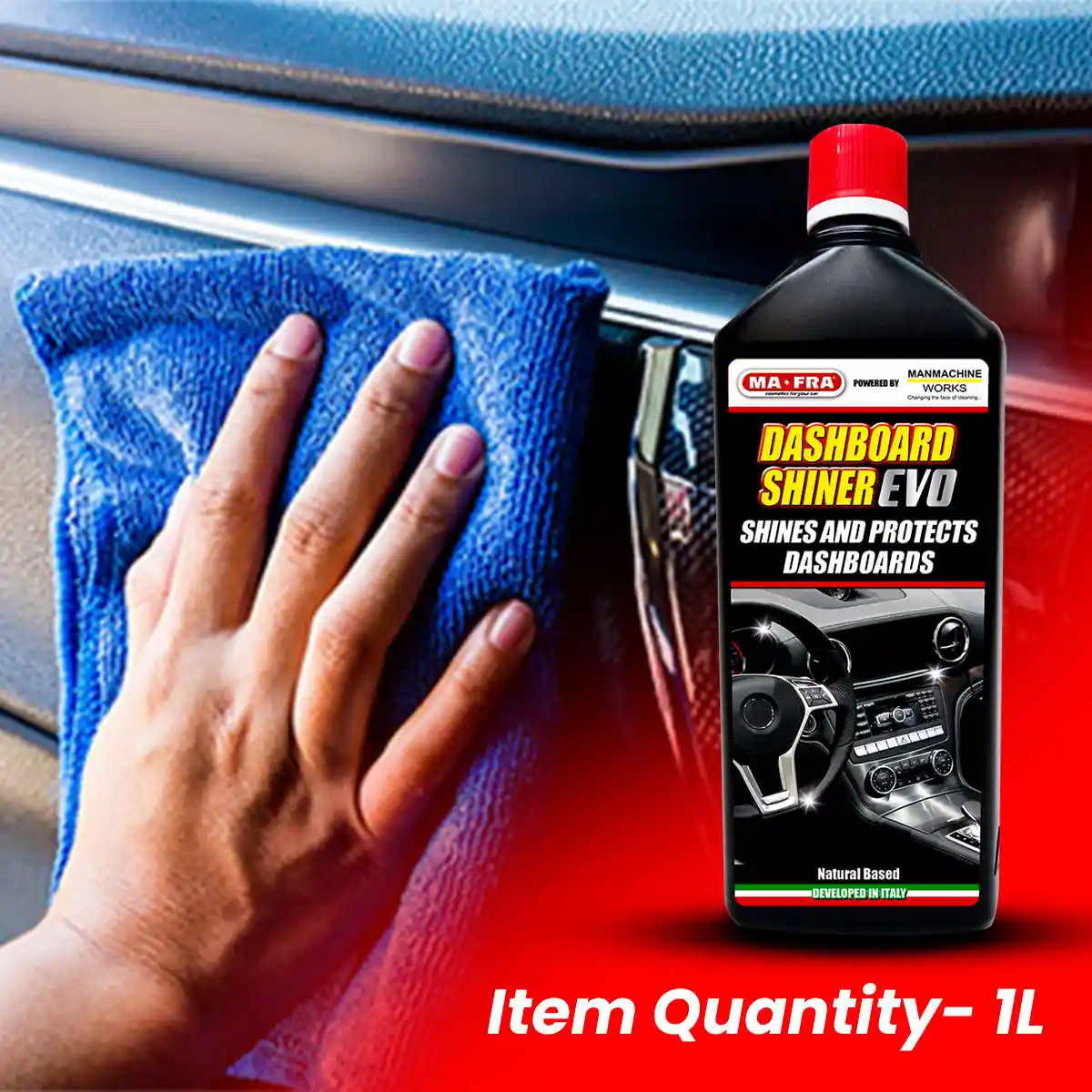 Dashboard Shiner Evo and Dashboard Care for Professional Interior Care