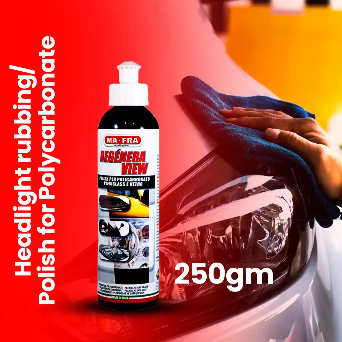 Regenera View and Headlight Cleaner for Professional Exterior Care