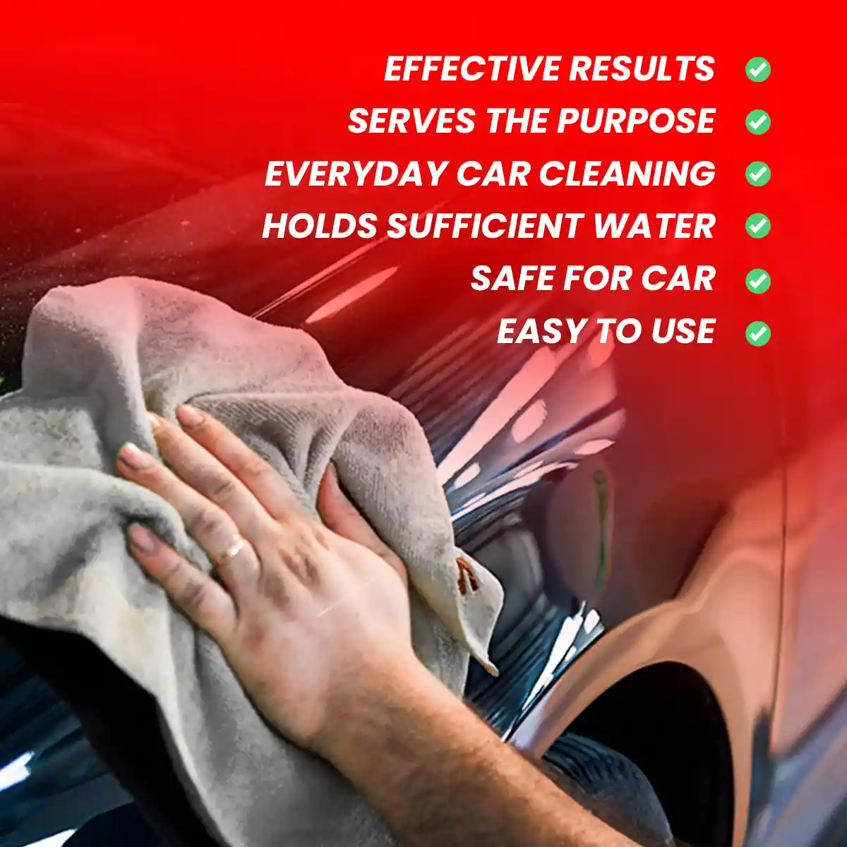 Heavy Duty Microfiber Cloth 60X40 (6 Piece Set) and Cloth for Professional Detailing Tools