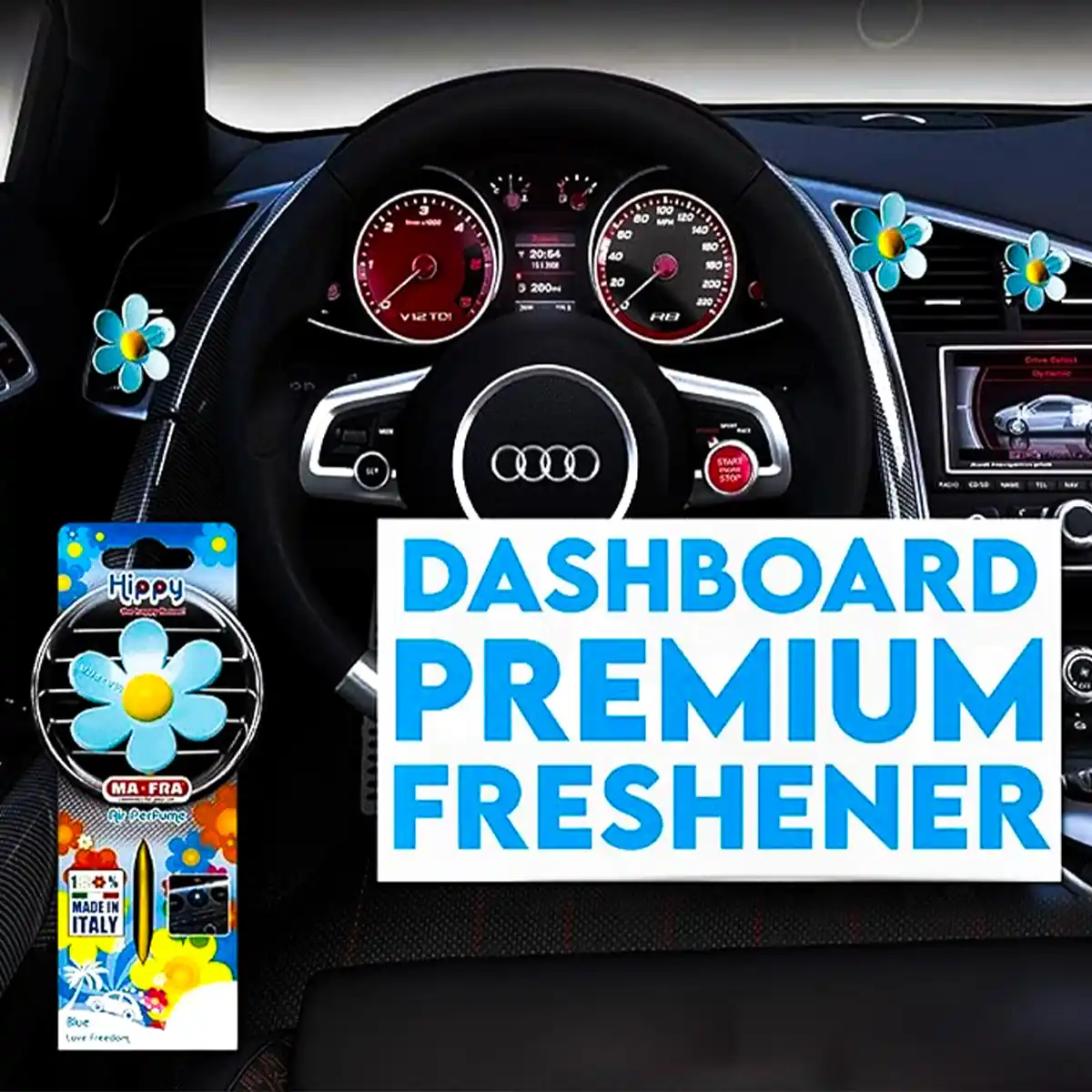 Hippy Car Perfume (Various Scents) and Perfume for Professional Interior Care