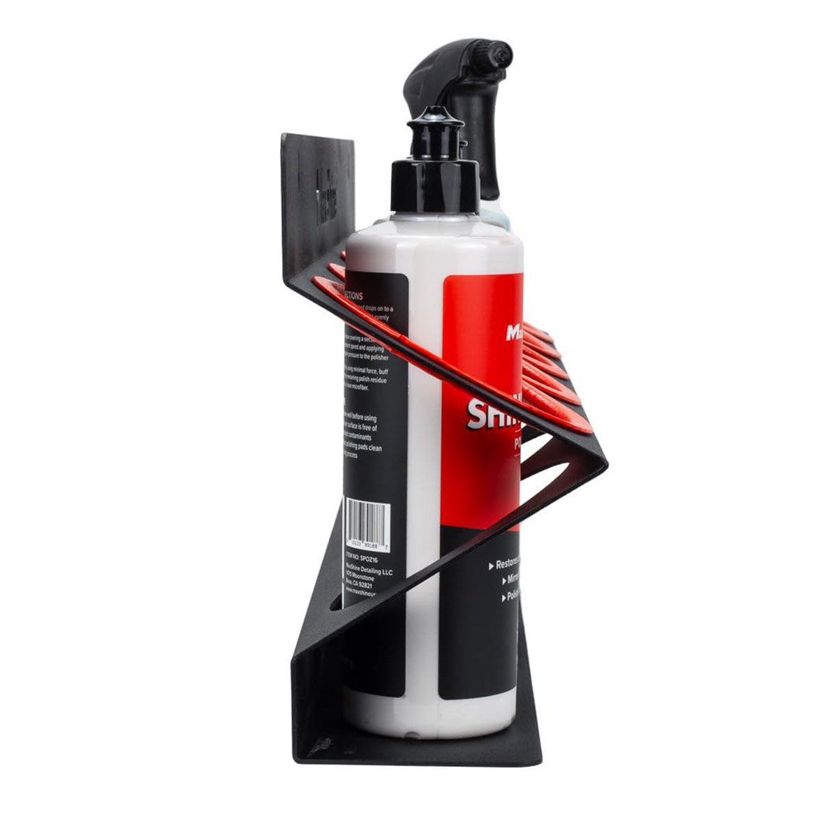 Spray Bottle and Compound Holder and Wall Mounted Organizer for Detailing Tools