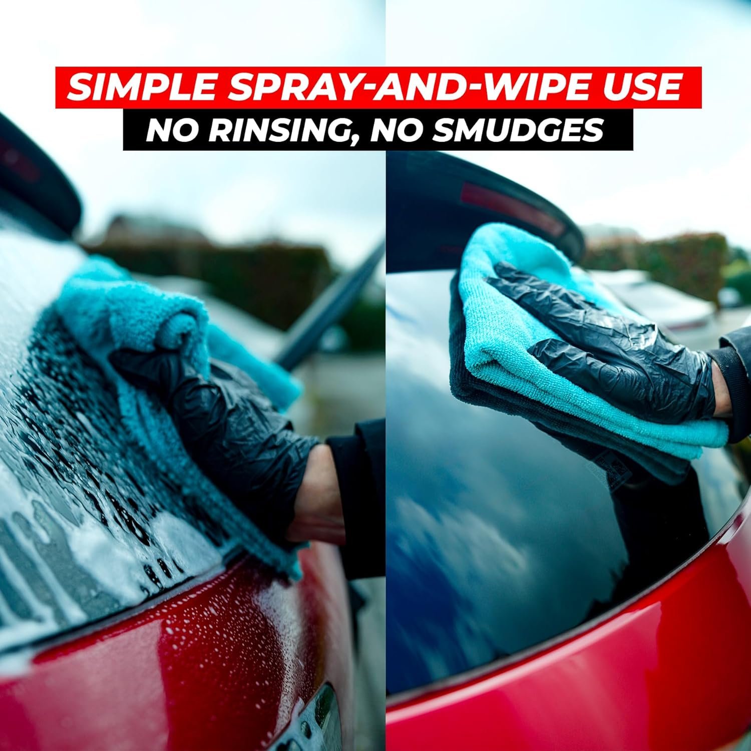 Car Glass Cleaner & Degreaser 500ml | Ammonia-Free, Streak-Free Window Cleaner | Removes Grease, Fingerprints & Smoke Residue