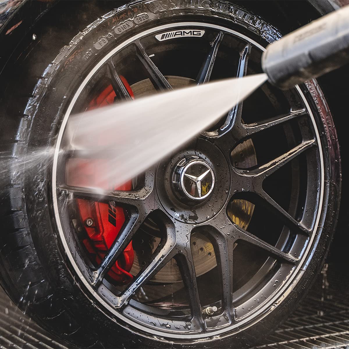 Maniac Line Wheel & Tyre Cleaner 1000ml | 2-in-1 Alloy & Rubber Cleaner | Removes Brake Dust, Road Grime & Preps Wheels for Polishing