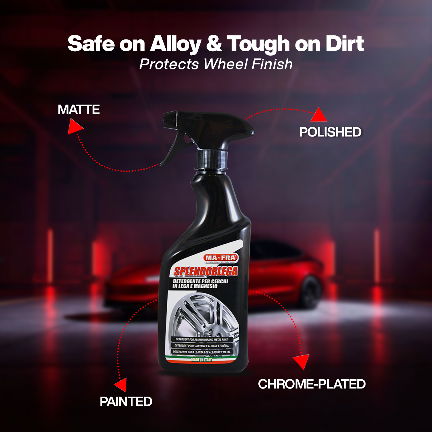 Mafra Splendorlega (500 ml) and Tyre & Alloy Cleaner for Professional Exterior Care